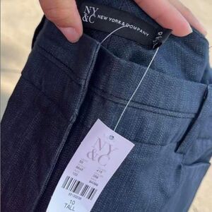 NY & Co. Navy Blue Slacks NEW WITH TAGS - 10 TALL